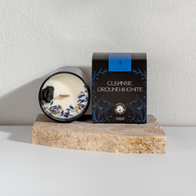 Load image into Gallery viewer, Cleanse, Ground & Ignite Crystal Candle